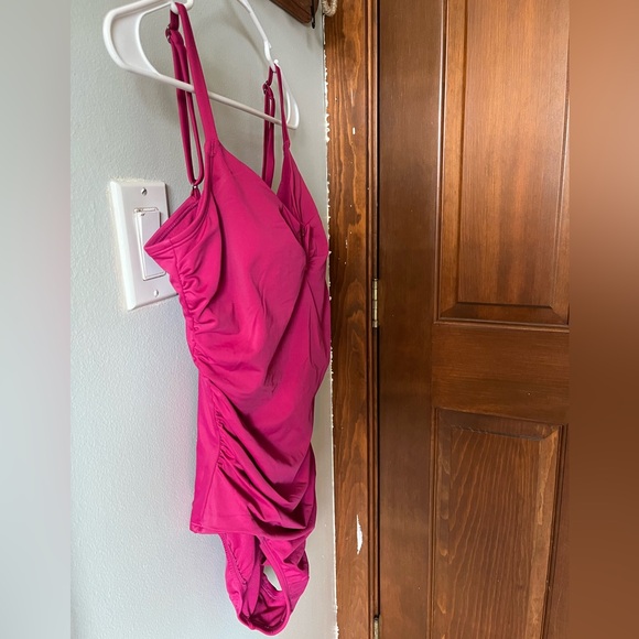 Magenta One Piece Suit - Picture 3 of 4